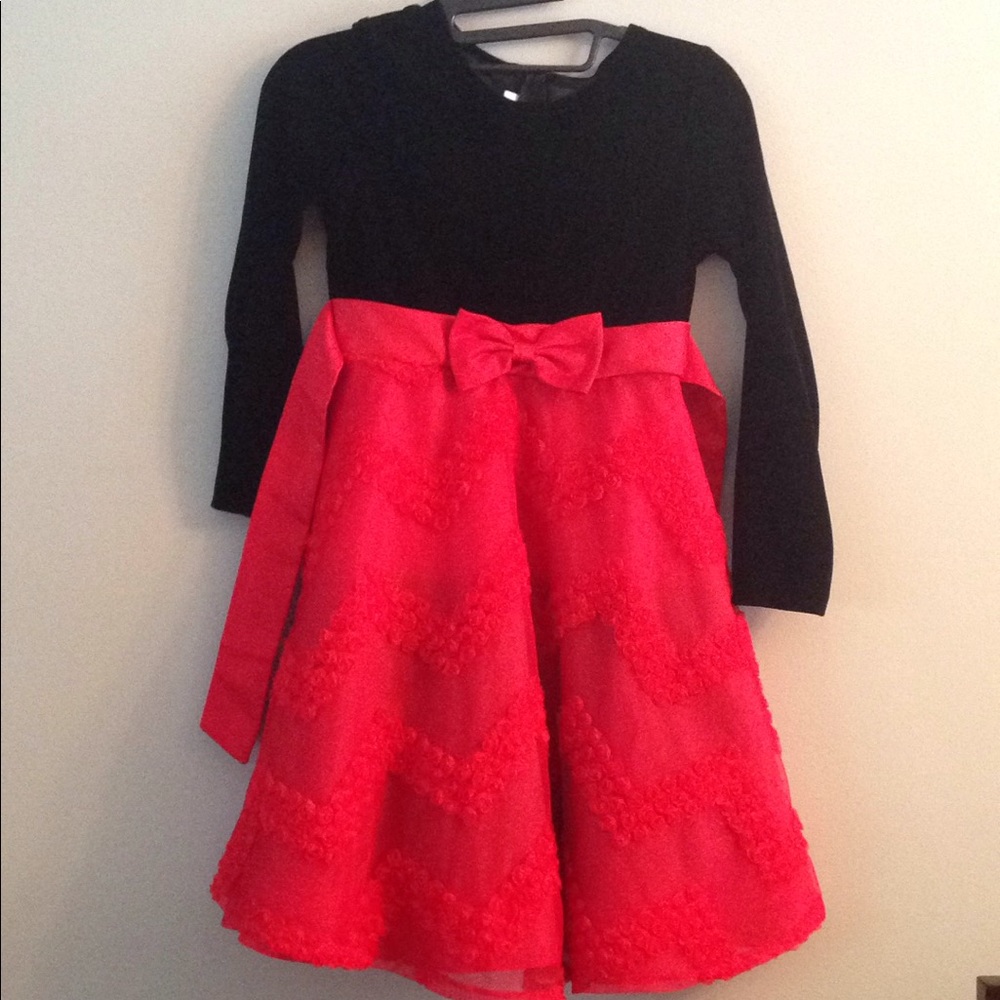 Cute red and black dress for Christmas